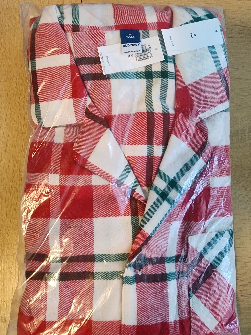 NEW Womens Plaid Pjs M Tall